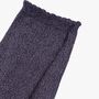 Women's Glitter Socks Navy Silver, thumbnail 2 of 3