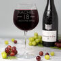 Personalised Birthday Aged Wine Glass Holds A Whole Bottle, thumbnail 1 of 9