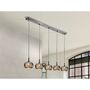 Five Light Crystal Hanging Ceiling Pendant Mirror, G9, thumbnail 1 of 2