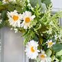 Large White Daisy And Eucalyptus Floral Wreath, thumbnail 4 of 8