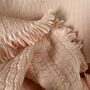 Blush Pink Plush Throw Bedspread 100% Cotton, thumbnail 5 of 5
