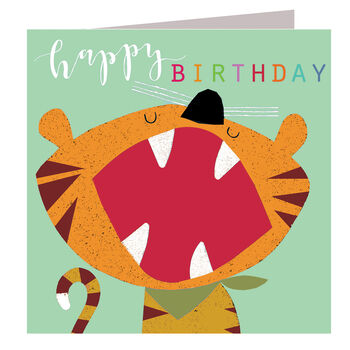 Laser Cut Tiger Birthday Card, 2 of 5