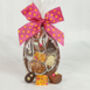 Thick Half Milk Chocolate Easter Egg Shell With Seven Assorted Luxury Chocolates, thumbnail 1 of 3