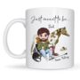 Personalised Horse Riding Mug With Custom Character, thumbnail 1 of 9