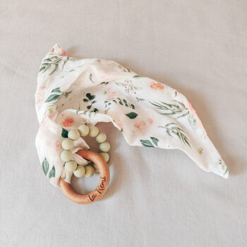 Baby Teething Muslin With Ring, 7 of 12