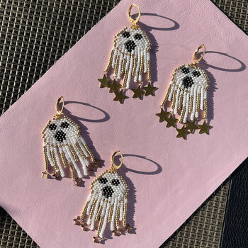 Handmade Halloween Ghost Earrings, 8 of 11