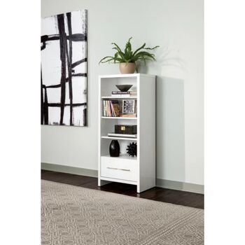Adjustable Media Storage Unit With Drawer, 2 of 4