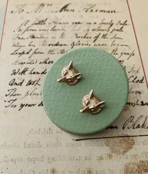 Victorian Bronze Fox Earrings, 2 of 4