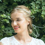 Dainty Art Deco Crystal Bridal Hair Vine, thumbnail 4 of 10