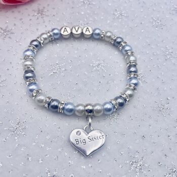Personalised Big Sister Bracelet. Best Big Sister Ever, 11 of 12