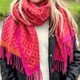 Personalised Two Tone Abstract Heart Scarf, thumbnail 2 of 4
