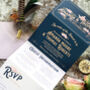Lizzie 1920's Inspired Concertina Wedding Invitations, thumbnail 2 of 4