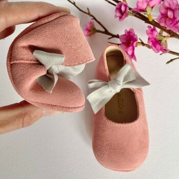 Rosa Ribbon Suede Baby Shoes With Keepsake Box, 5 of 5