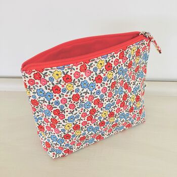 Floral Oilcloth Make Up / Toiletries / Wash Bag, 7 of 7