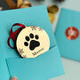 Personalised Dog/Cat Paw Print Christmas Decoration, thumbnail 4 of 4