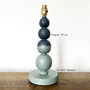 Mapais Wood Table Lamp Painted In Farrow And Ball Paint, thumbnail 2 of 10