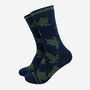 Swimming Sea Turtles Bamboo Socks Men's Navy Green, thumbnail 1 of 4