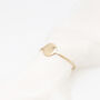 Solid 9ct Gold Personalised Mini Disc Ring, thumbnail 1 of 4