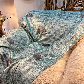 Nautical Super Soft Sherpa Printed Throws And Cushions, 6 of 7