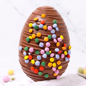 Candy Bean Milk Chocolate Drizzled Easter Egg, 2 of 5