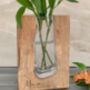 Personalised Floral Tanoak Vase, thumbnail 3 of 5