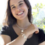 Personalised Silver Heart Necklace And Bracelet Set, thumbnail 3 of 8