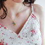 December Birthflower And Birthstone Necklace, thumbnail 6 of 7
