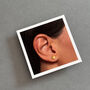 Exceptional Friend Sterling Silver Gold Star Earrings, thumbnail 8 of 9