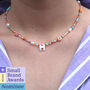 Beaded Necklace With Personalisation Option, thumbnail 2 of 12