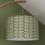 Woodcote Forest Green Botanical Drum Lampshades, thumbnail 4 of 8