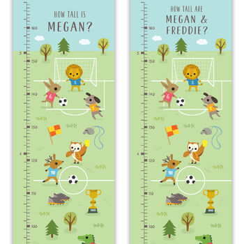 Personalised Football Height Chart, 3 of 6