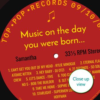 Personalised Birthday Card Day You Were Born Music, 3 of 12