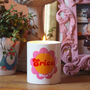 Personalised Retro Flower Name Candle, thumbnail 2 of 5