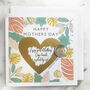 Personalised Floral Mother's Day Heart Scratch Card, thumbnail 2 of 3