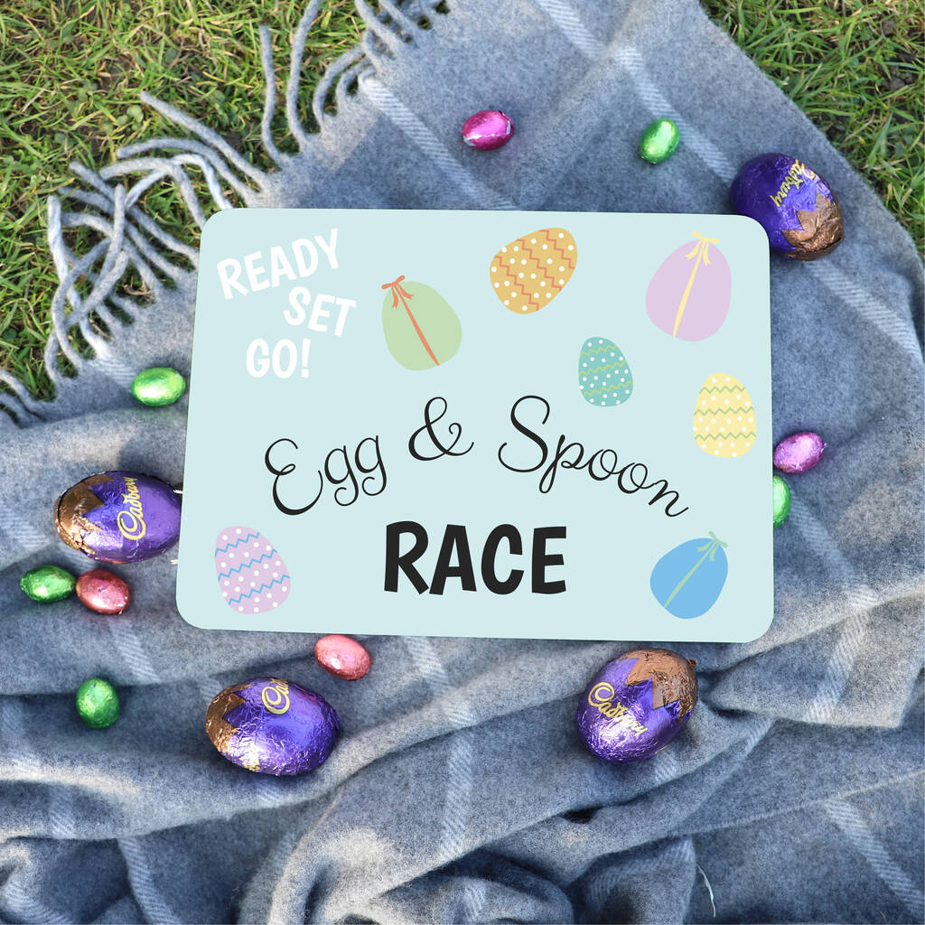 Personalised Easter Egg And Spoon Race Tin By Proper Goose