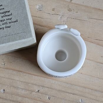 Porcelain Tea Light Holder 'Those We Love', 2 of 2