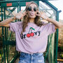 Groovy Women's Slogan T Shirt With Cherries, thumbnail 2 of 4