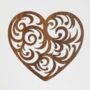 Wooden Tea Coaster With Stand Heart Shape, thumbnail 2 of 3
