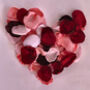 Valentine Silk Petal Fabric Table Scatter, thumbnail 3 of 4