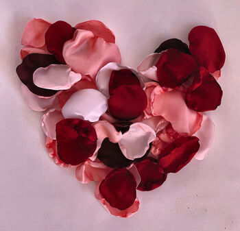 Valentine Silk Petal Fabric Table Scatter, 3 of 4