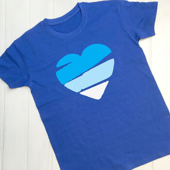 Personalised Women's Sunset Heart T Shirt, 2 of 7