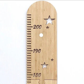 Pine Height Chart, Jigsaw Ruler Design, 8 of 11