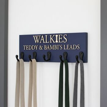 Personalised Dog Lead Hook | Curated Painted Range, 5 of 6