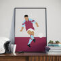 Paul Mc Grath Aston Villa Football Poster, thumbnail 1 of 3