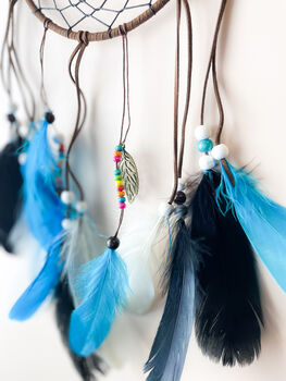 Turquoise And Black Dream Catcher Wall Decor, 5 of 6