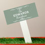 Personalised Enamel House Sign On Stake, thumbnail 2 of 4