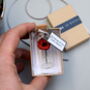 Tiny Paper Poppy In A Bottle Personalised Keepsake, thumbnail 5 of 7
