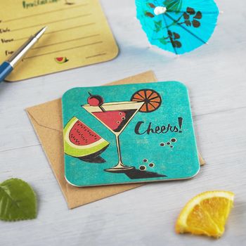Set Of Eight Coaster Party Invites, 2 of 3