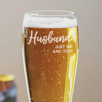 Personalised Husband Glass, 2 of 6