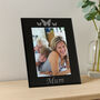 Personalised Black Glass Photo Frame – Grandma Mother's Day, thumbnail 2 of 2